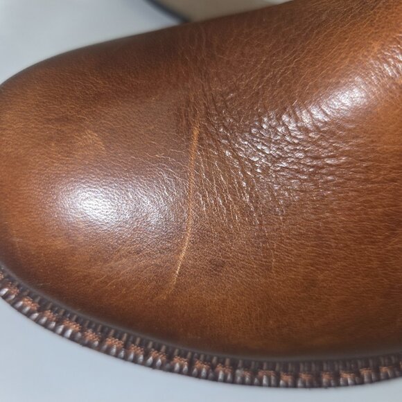 Diba True She Nah Women's Brown Leather Platform Chelsea Boots - Size 8.5 - Picture 5 of 7